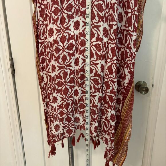 Moss Rose One Size Viscose Floral Boho Maximalist Flowy Kimono Duster - Picture 4 of 6